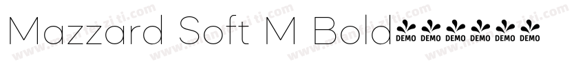 Mazzard Soft M Bold字体转换